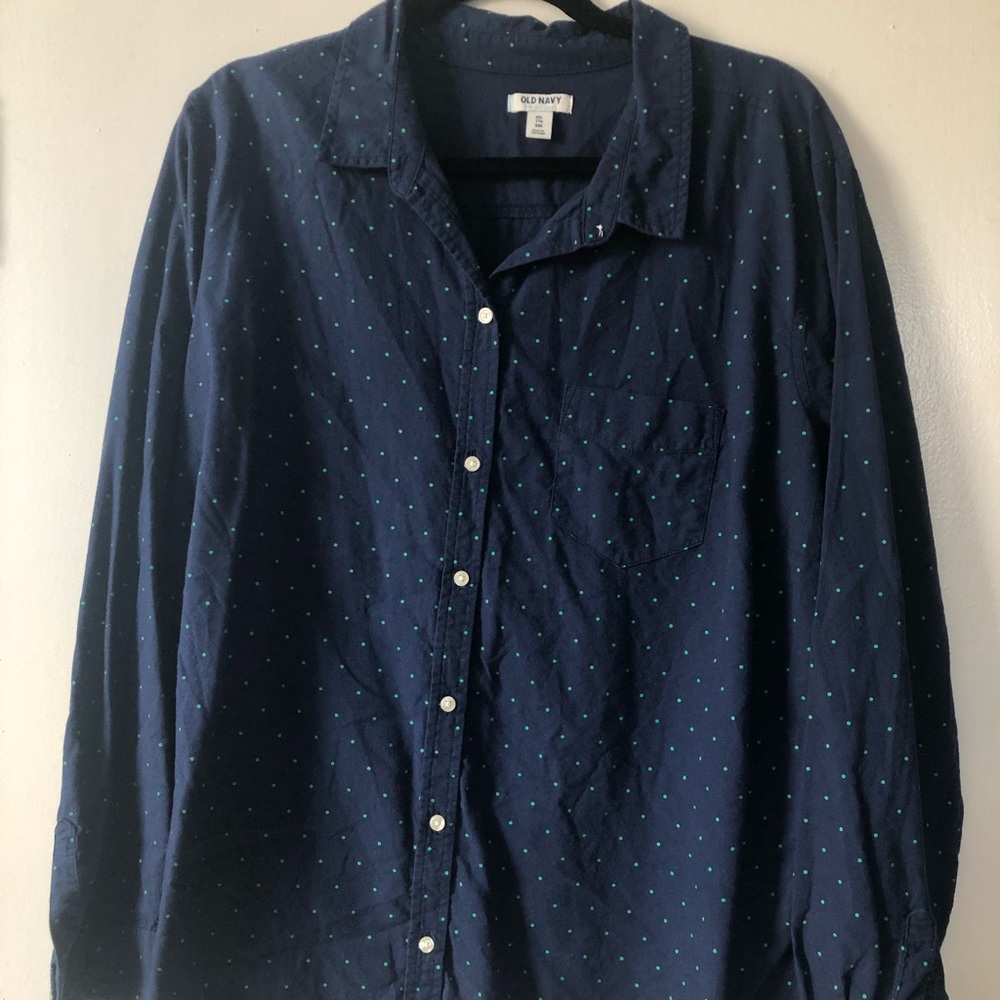 Old navy dress shirt. polka dot. Size 2x